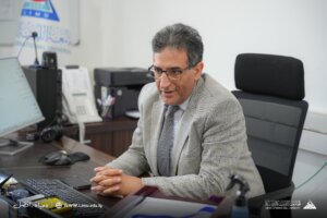 The Dean of the Faculty of Medicine at the International University, and the Program Director, one of the distinguished pioneers of medicine in Libya, Dr. Jamal Al-Talhi,