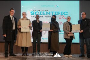 The Second Scientific Day of the Medicine Program was distinguished by the notable and positive participation of internship doctors. This was clearly reflected— as highlighted in the previous post—through graduation project abstracts, lectures, oral presentations, as well as scientific posters, which effectively showcased, in structured and visual summaries, the graduation research projects of the Eleventh Cohort.